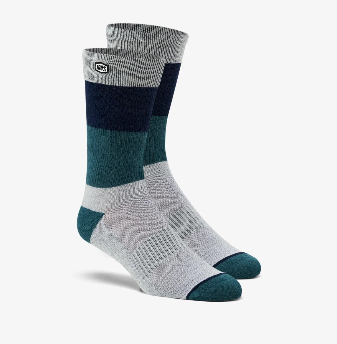 100% TRIO Casual Socks Silver