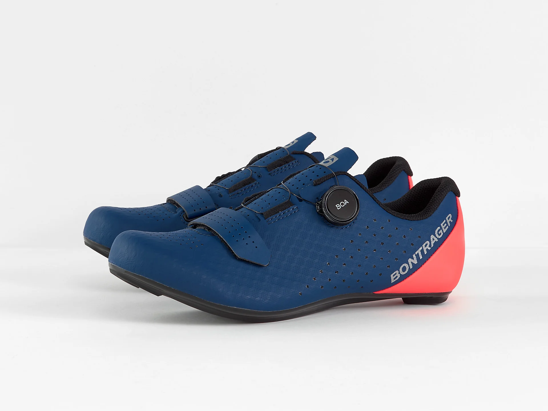 Bontrager Circuit Road Cycling Shoe - Nautical Navy/Radioactive Coral