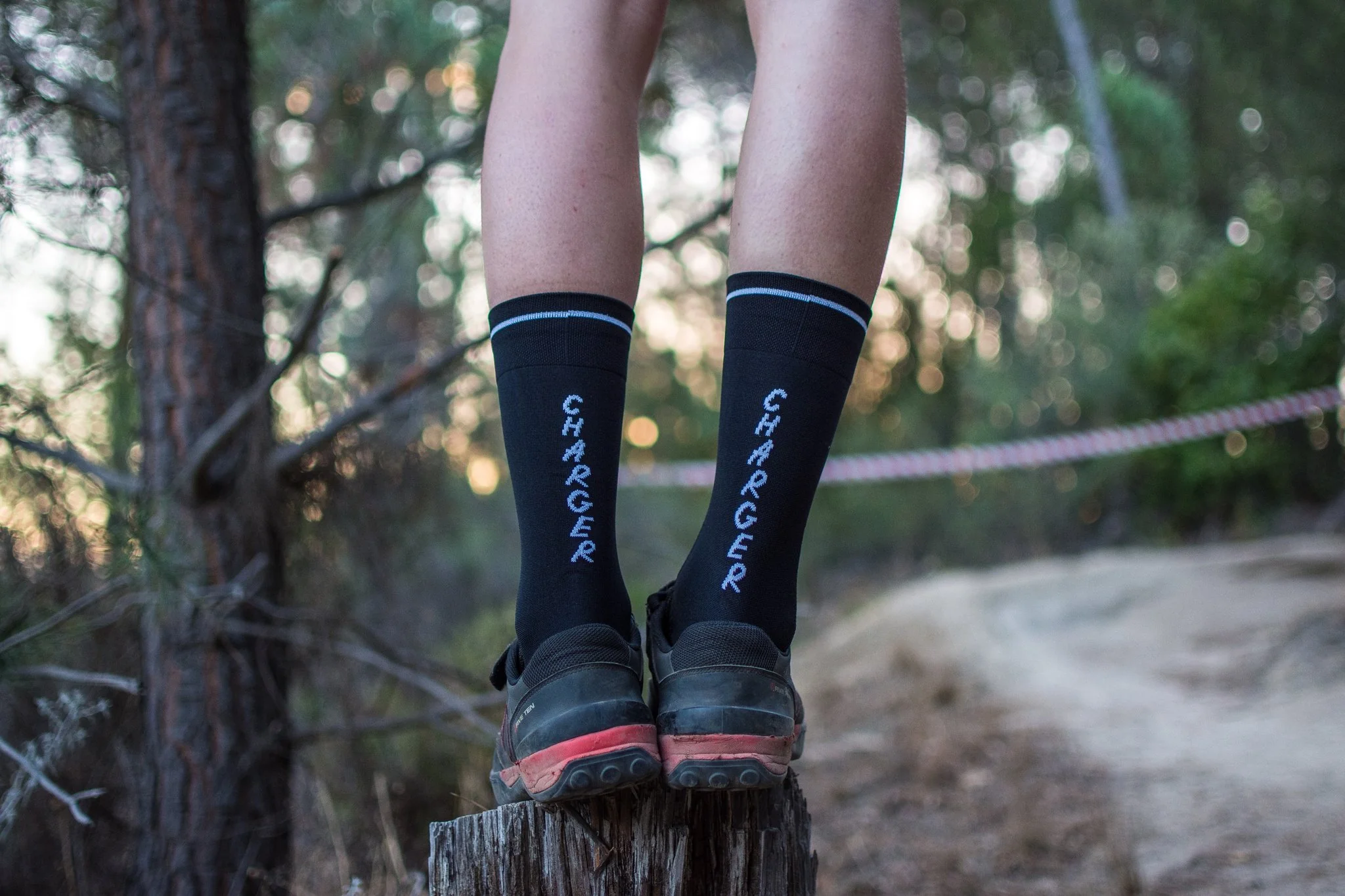 Charger socks - Black simple