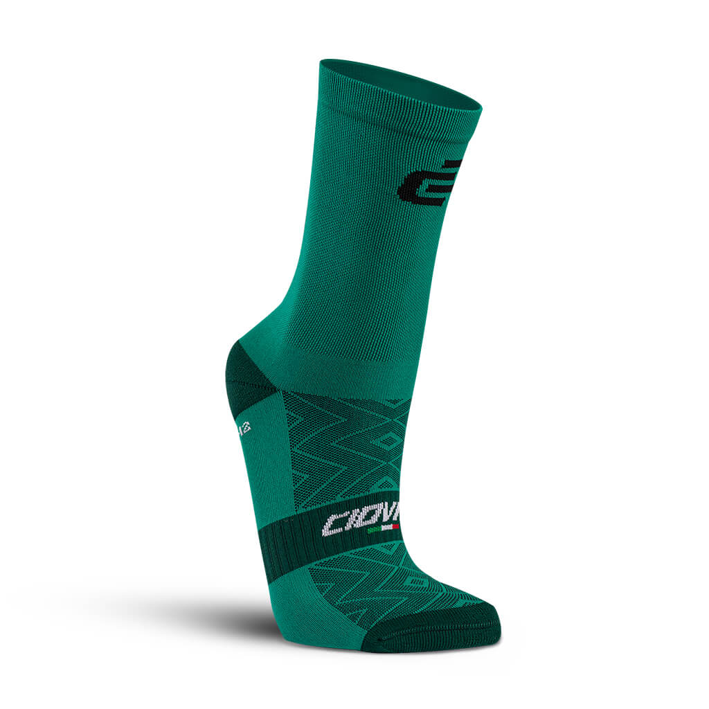Ciovita Crew Cycling Socks- Emerald