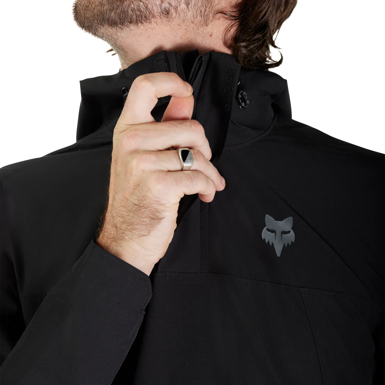 Fox Ranger Wind Pullover Black – Lightweight MTB Windbreaker Jacket - Image 5