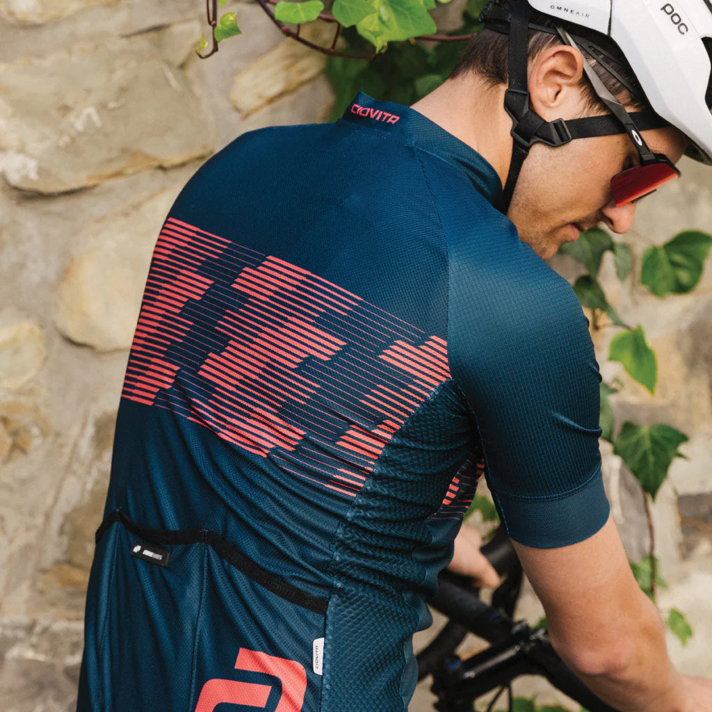 Men's Atlantic Etape Sport Fit Jersey- Teal - Image 5