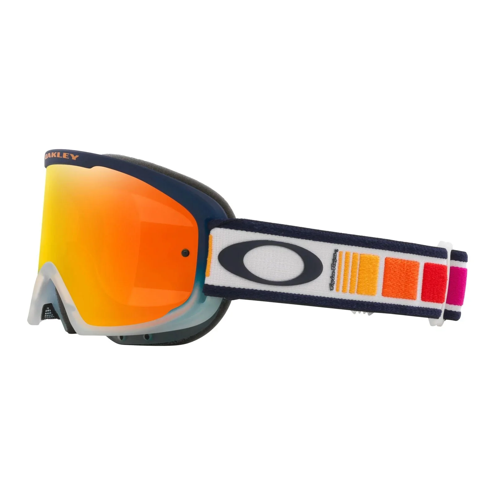 Oakley O frame 2.0 pro mtb goggles- Troy lee designs orange blocks