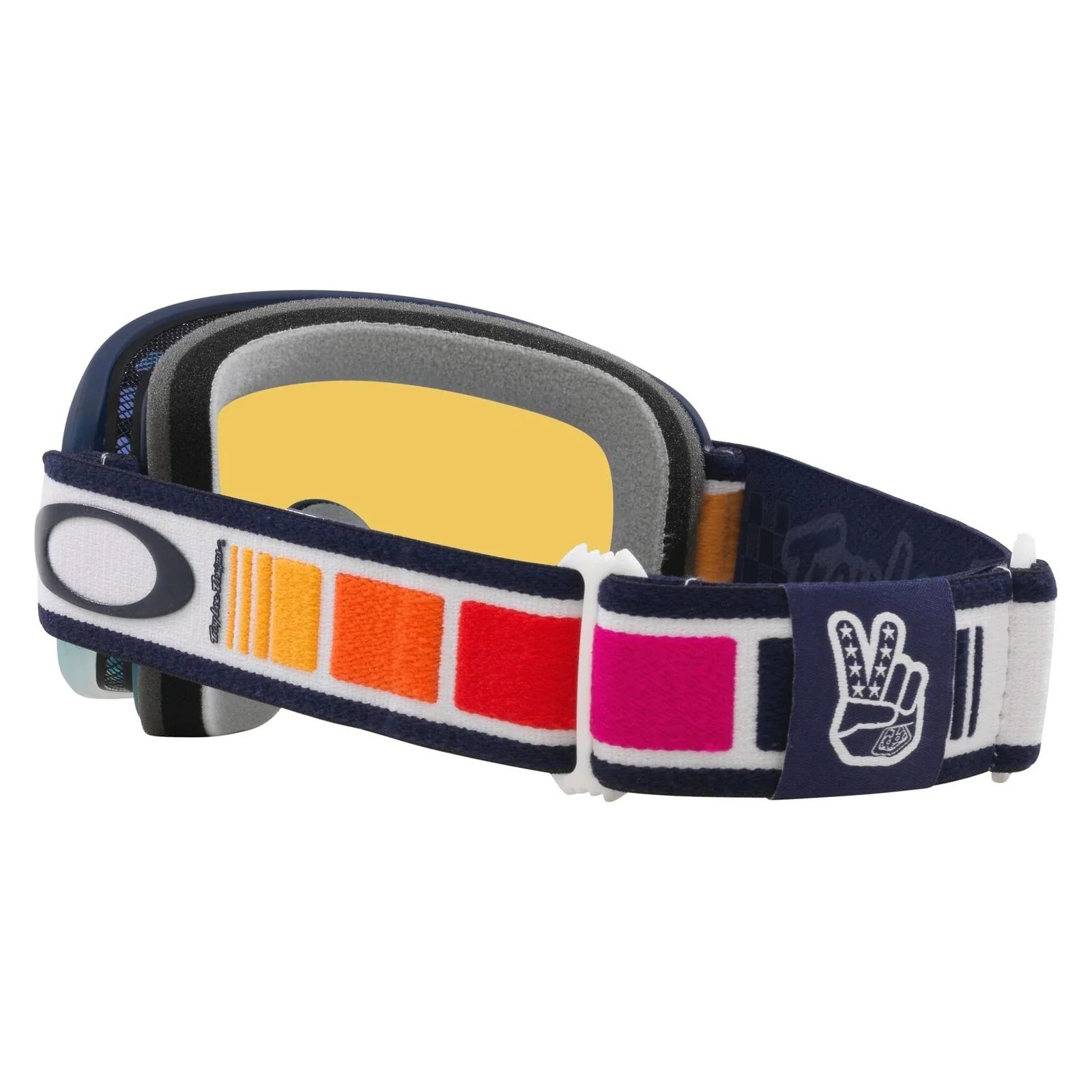 Oakley O frame 2.0 pro mtb goggles- Troy lee designs orange blocks - Image 3