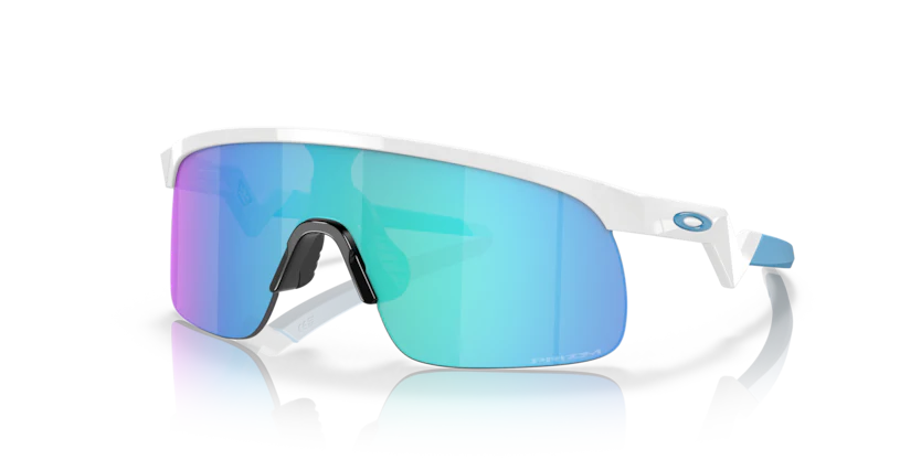 Oakley Resistor Youth - Polished White  Prizm Sapphire