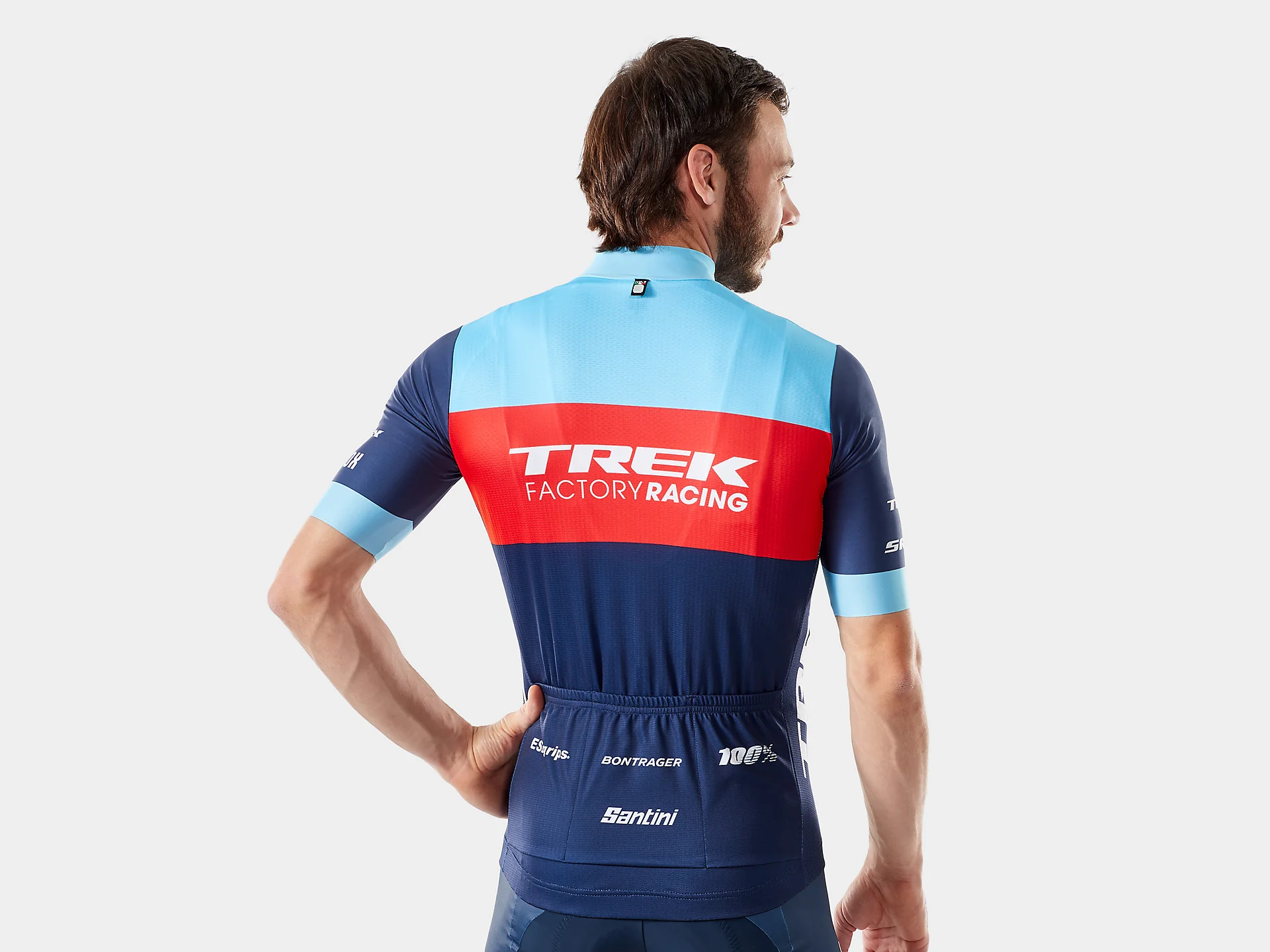 Santini Trek Factory Racing Men's XC Team Replica Cycling Jersey - Image 2