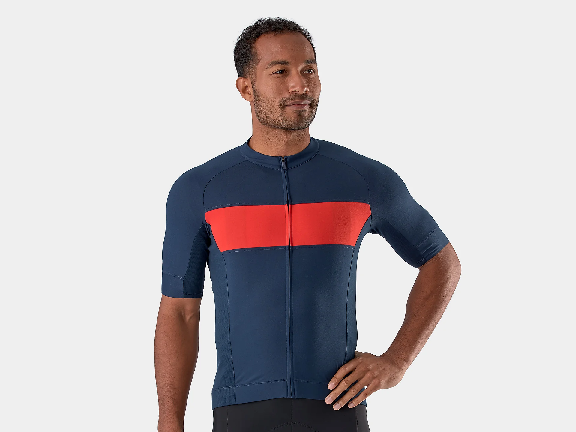 Trek Circuit LTD Cycling Jersey- Deep dark blue/ Viper Red