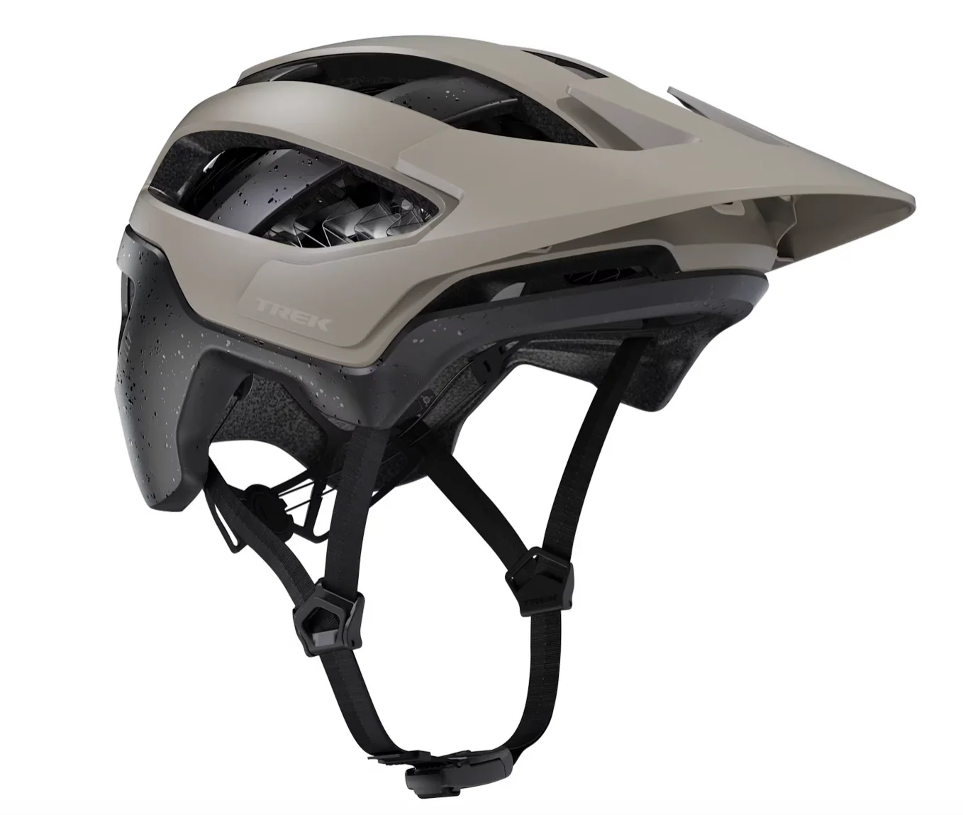Trek Rally WaveCel Mountain Bike Helmet- Chinchilla/ Black