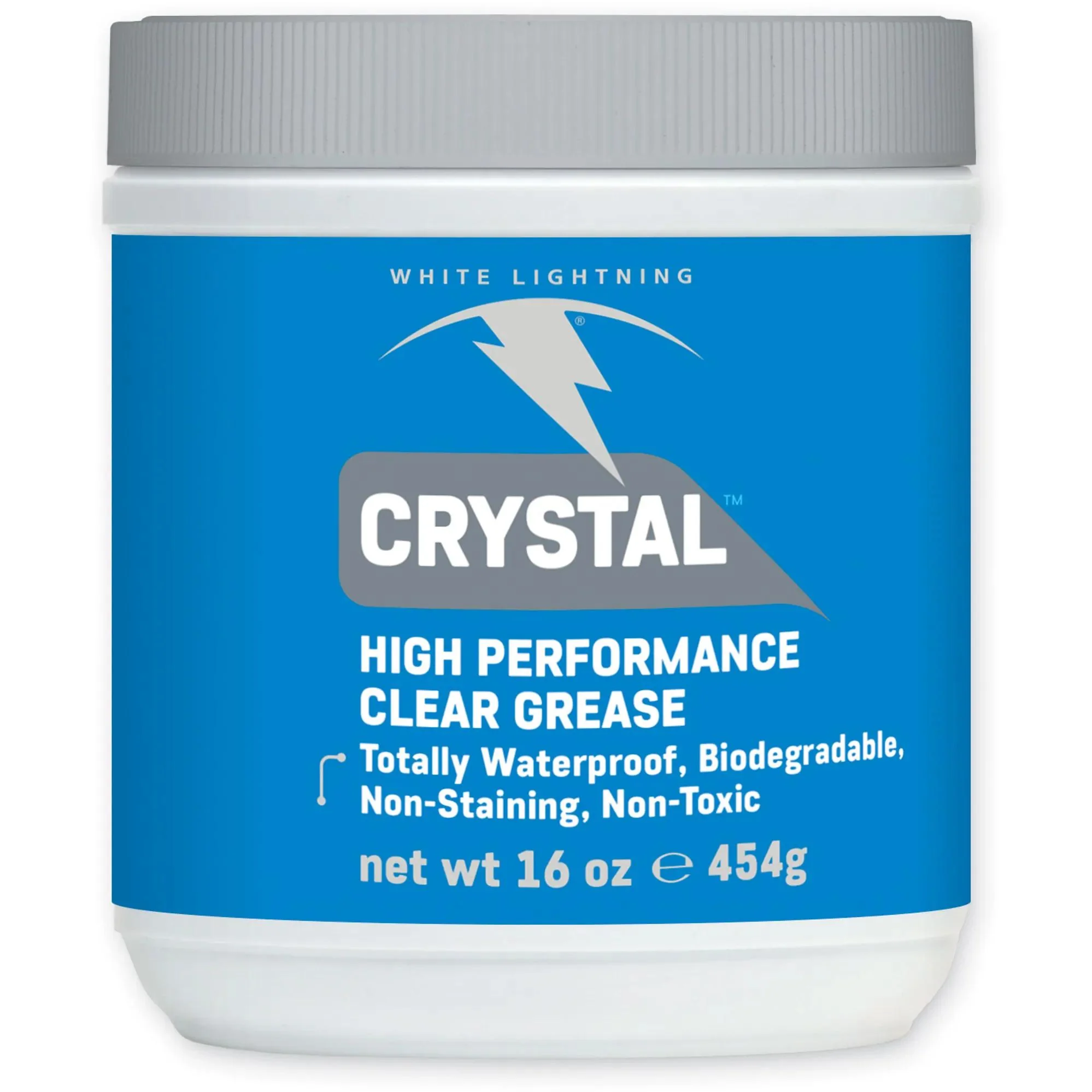 White Lightning Crystal Grease 454g (16oz) Tub – Premium Bicycle Grease